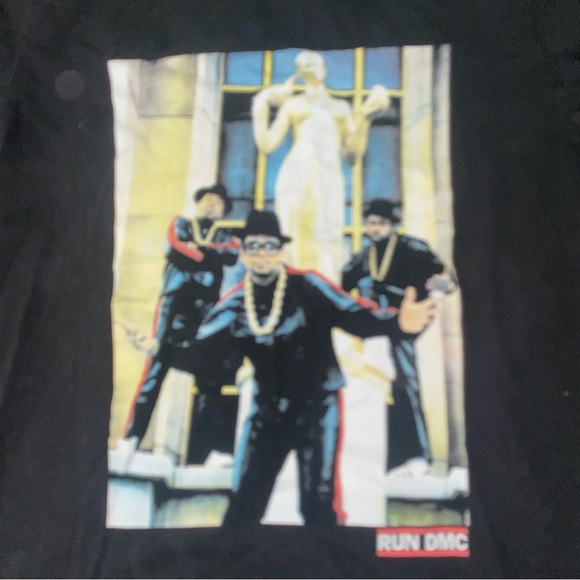 Black Graphic T-Shirt run dmc graphic tee shirt - Picture 4 of 7